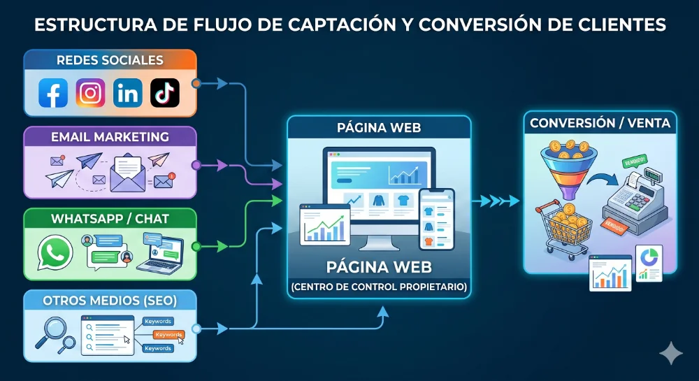 Ventajas de tener una pagina web propia frente a las redes sociales